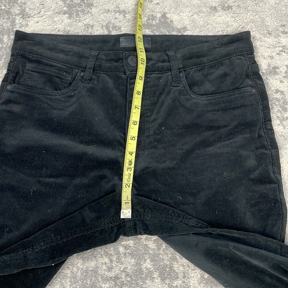 New Kut From The Kloth Rachael Fab Ab Mom Jeans Black Corduroy Pants High Rise 8 - Picture 8 of 11